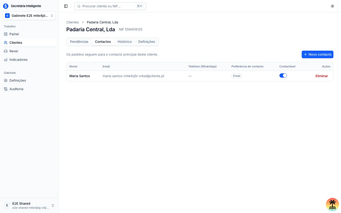 Separador de contactos