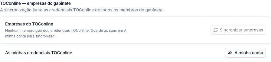 Sincronização de empresas